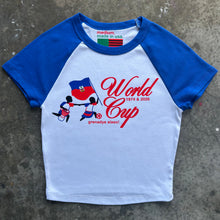 Load image into Gallery viewer, woman's haiti world cup tee by robert provilus.
