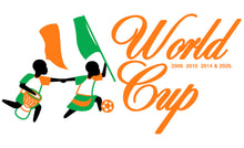 Load image into Gallery viewer, ivory coast world cup tee by robert provilus.
