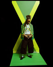 Load image into Gallery viewer, jamaican flag scarf by robert provilus.
